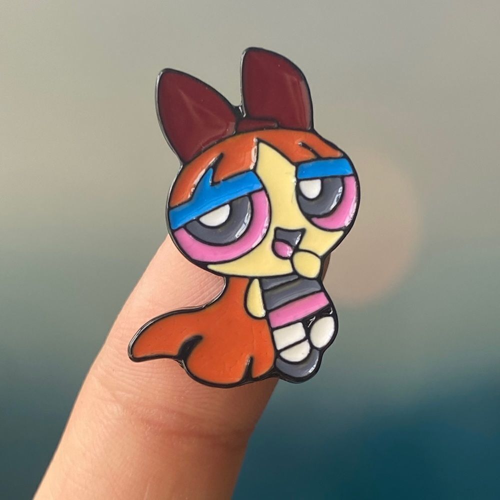 Sleepy Blossom Enamel Pin/ Brooch Lapel